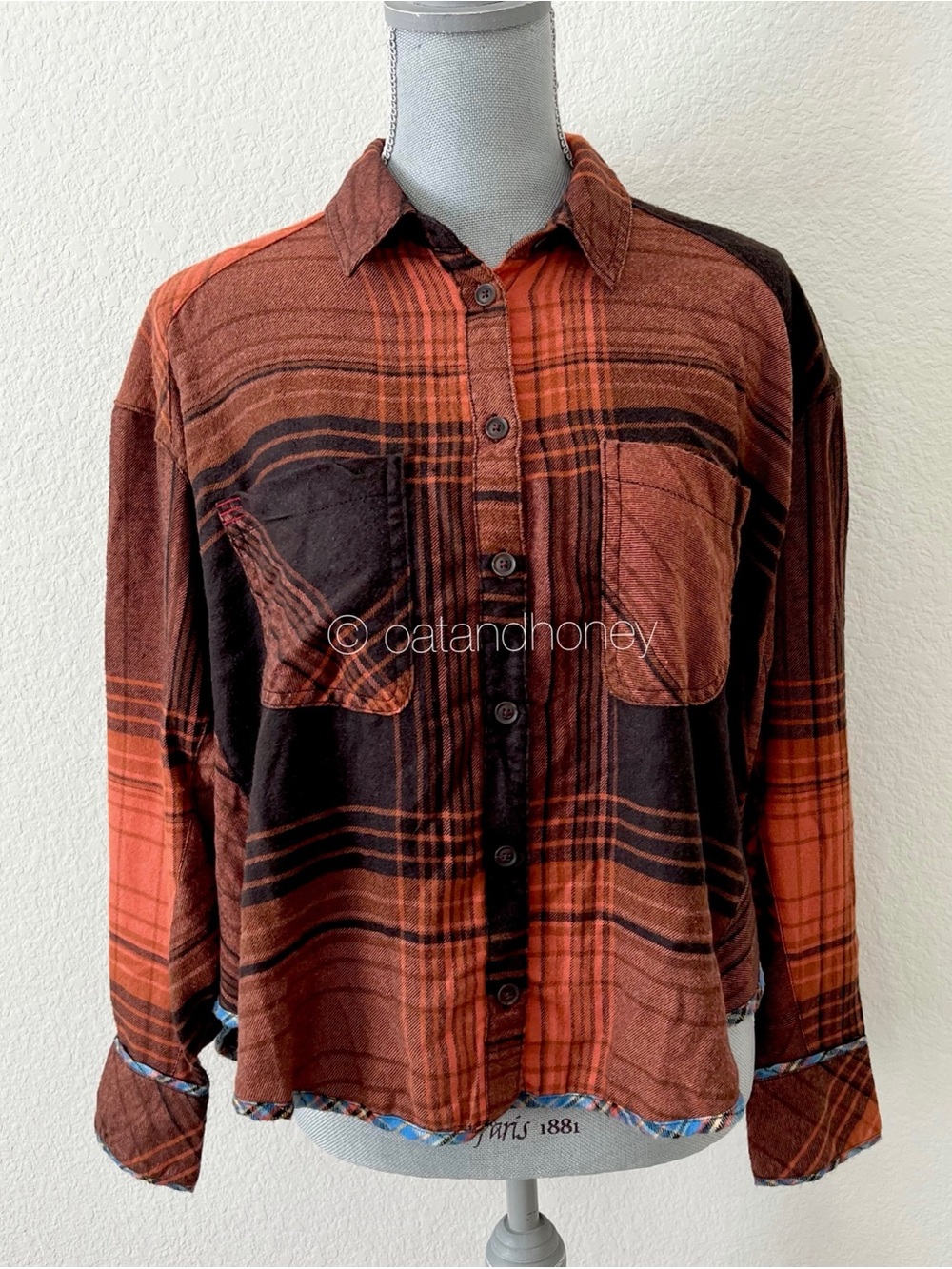 UO Urban Outfitters BDG Karl Slouchy Flannel Button-Down Shirt